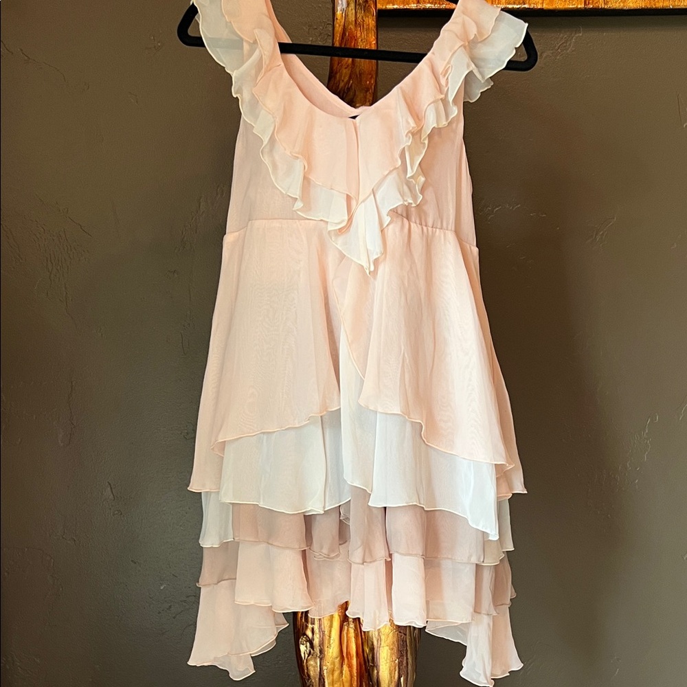 H&M Chiffon Boho Layered Ruffle Dress
